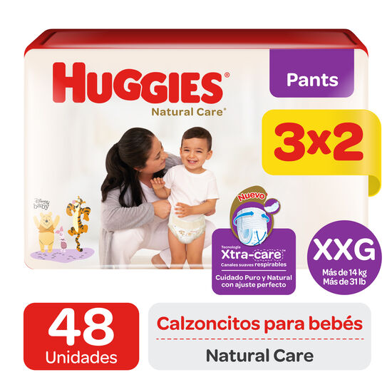 Pant Huggies Natural Care Xtra care XXG x48 Un